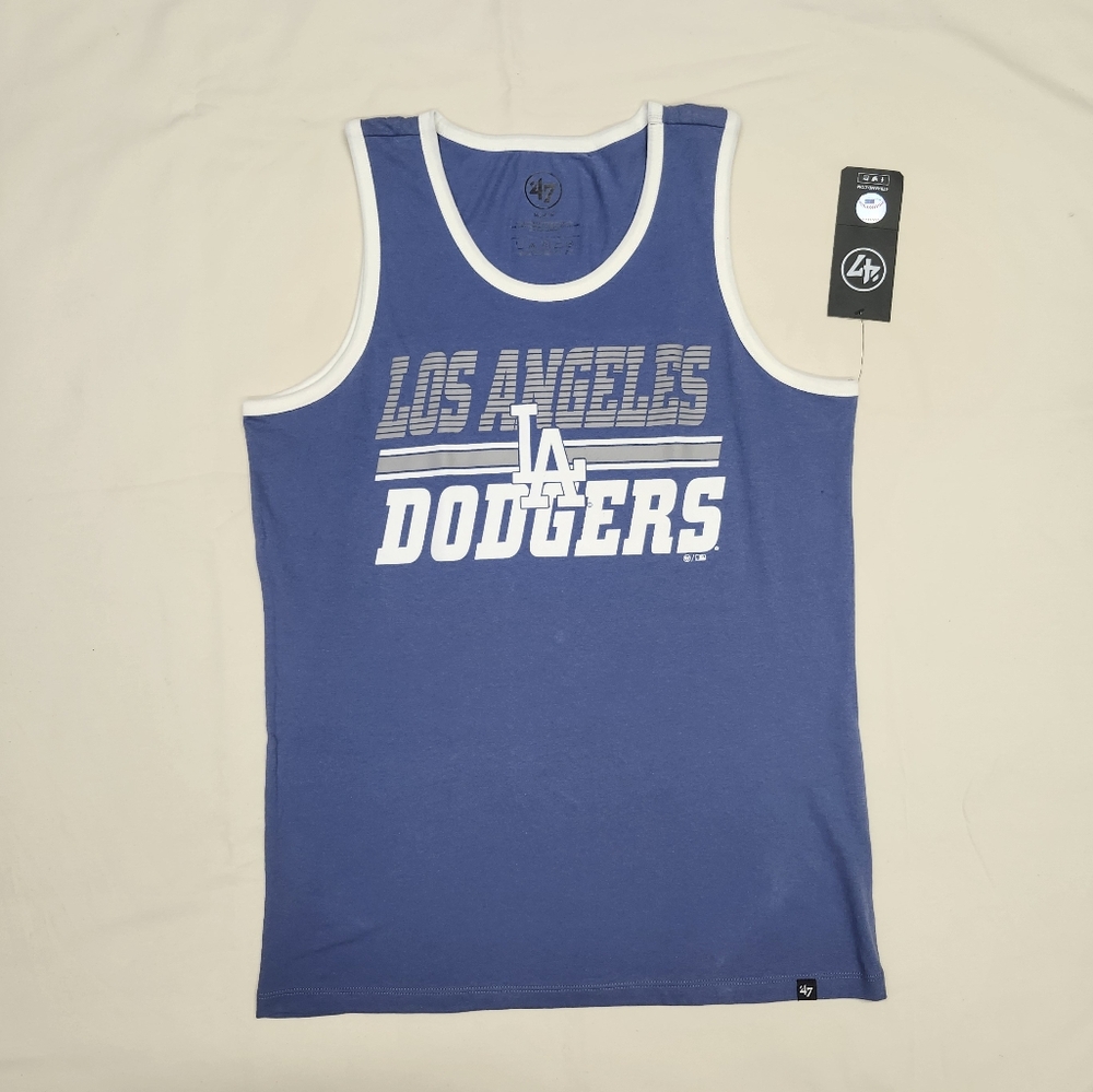 '47 Brand Los Angeles Dodgers Tank Top Blue Size Medium MLB LA Baseball